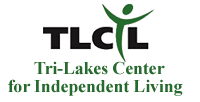 Logo Tri Lakes Center for Independent Living with Text