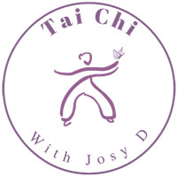 Drawing of person in a Tai Chi pose from Tai Chi with JosyD